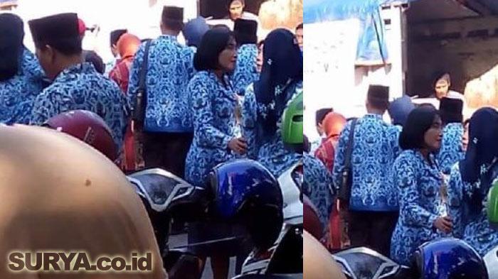 Foto PNS Sidoarjo Ikut Mengantre Sembako Murah Dicibir Facebooker