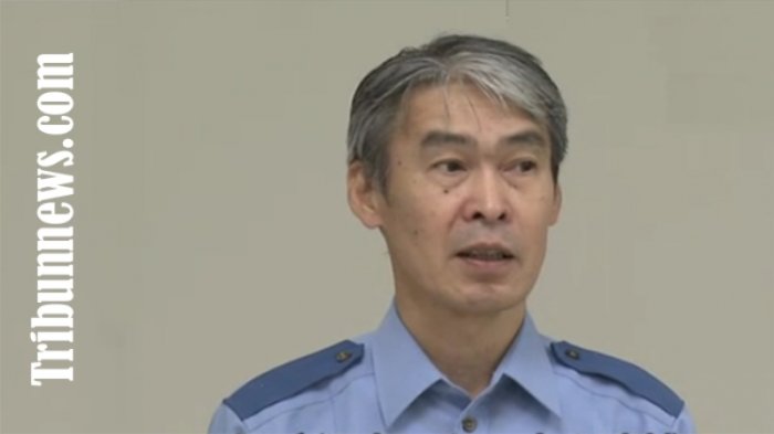 Kepala Polisi Miyoshi perfektur Tokushima Jepang, Toshinori Nishioka, sedang meminta maaf Senin ini (11/9/2017) karena salah tangkap 