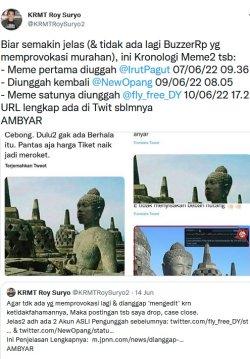 Hikmahbudhi Dukung Upaya Proses Hukum Kasus Meme Stupa Borobudur