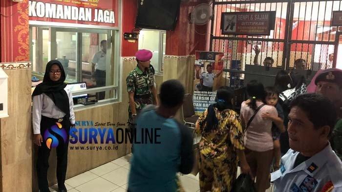 Saat Prajurit Marinir TNI AL Bantu Pengamanan di Rutan Medaeng