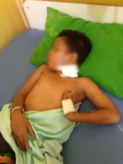 Dianiaya Ayahnya, Rian Dirawat di RS Bhayangkara