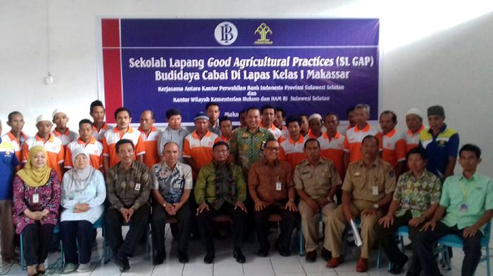 Narapidana Lapas Kelas I Makassar Dilatih Budidaya Tanaman Cabai