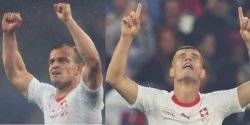 Selebrasi Politis Xherdan Shaqiri dan Granit Xhaka Hanya Dihukum Denda