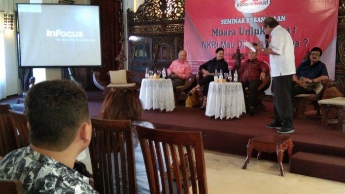 Naluri Inteligen Harus Diasah kata Suhendra H di Seminar Muara Unjuk Rasa: NKRI Mau Dibawa Ke Mana