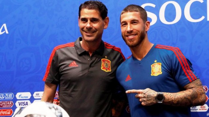 Timnas Spanyol Tunjuk Fernando Hierro Jadi Pelatih Semoga Bagus kata Sergio Ramos