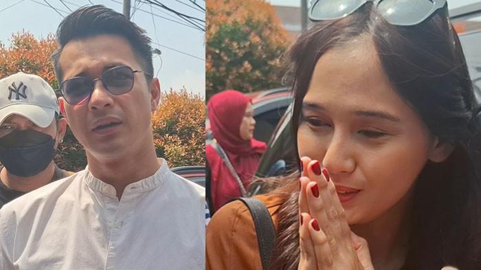 SIDANG CERAI - Eza Gionino dan istrinya, Meiza Aulia sama-sama datangi Pengadilan Agama Cibinong.