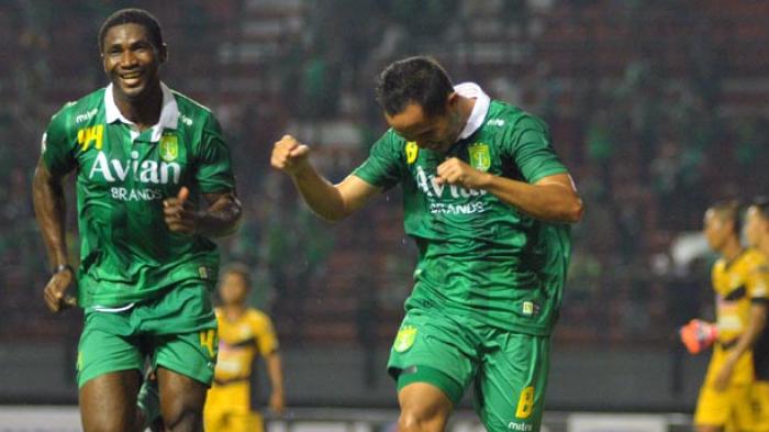 Slamet Nurcahyono Bobol Gawang Sriwijaya FC, Persebaya Memimpin 1-0