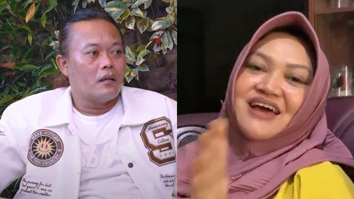 Sule (kiri) tanggapi kecurigaan Rizky Febian yang sebut Lina Jubaedah (kanan) diguna-guna.