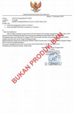 Beredar Surat Rekomendasi CPNS Palsu, BKN: Itu Bukan Produk Kami