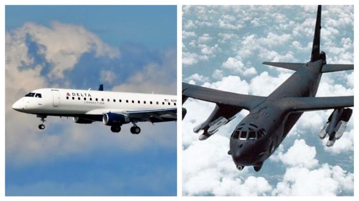 Pilot Delta Lakukan Manuver Mendadak Hindari Tabrakan dengan Pesawat B-52