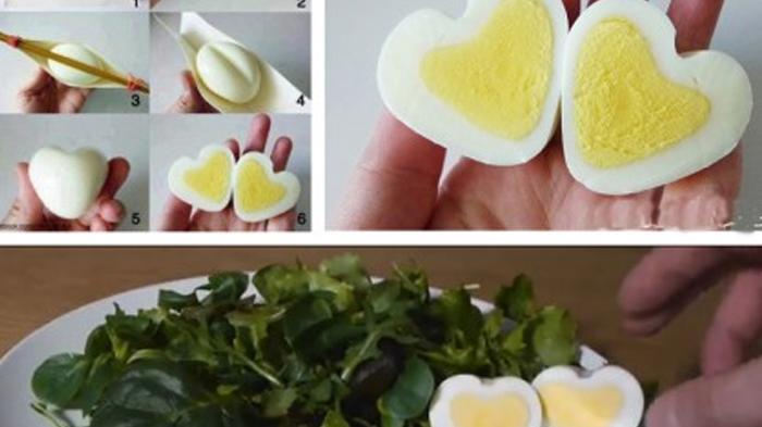 Cantiknya Kreasi Telur Valentine, Ini Resep Membentuk dan Membuatnya