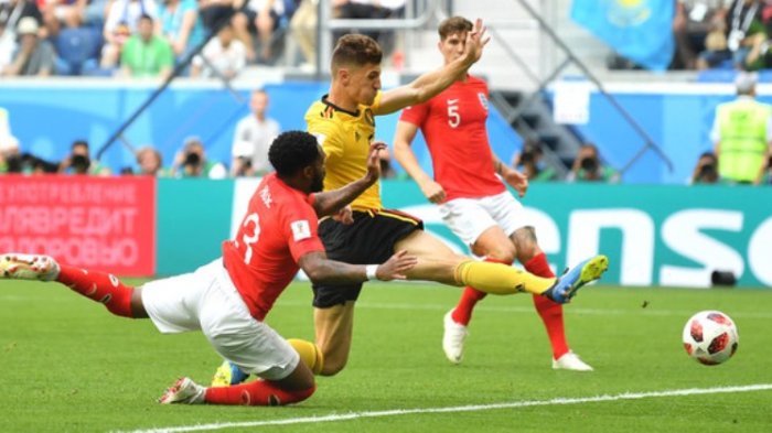 Belgia vs Inggris: Thomas Meunier Bawa Belgia Unggul Sementara 1-0