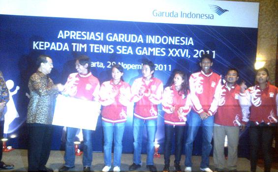 Garuda Rekrut Atlet Tenis Berprestasi Jadi Pegawai