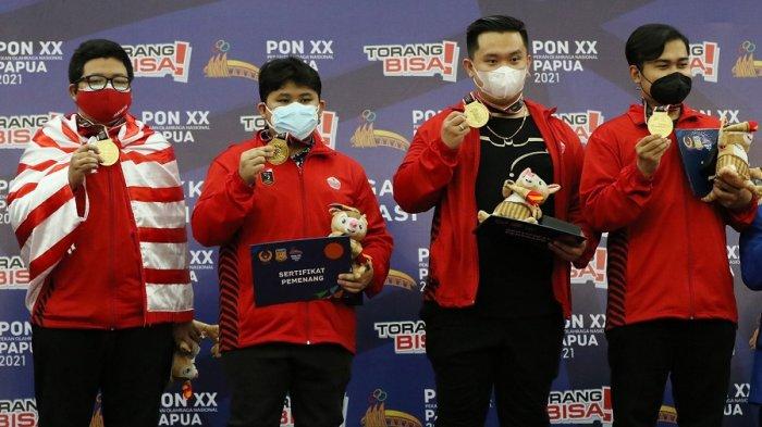Tim Catur Cepat Beregu Putra DKI Jakarta Rebut Emas PON XX papua