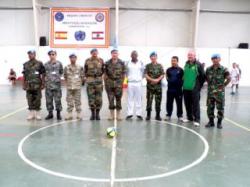 Tim Futsal Indobatt Kalahkan Kontingen India