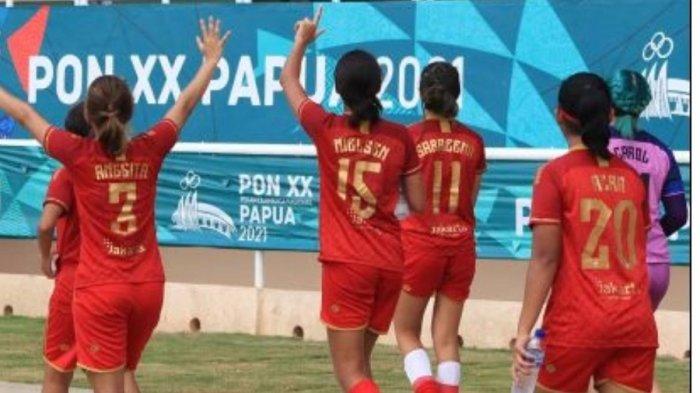 Tim Sepakbola Putri DKI Jakarta Melenggang ke Semifinal PON XX Papua