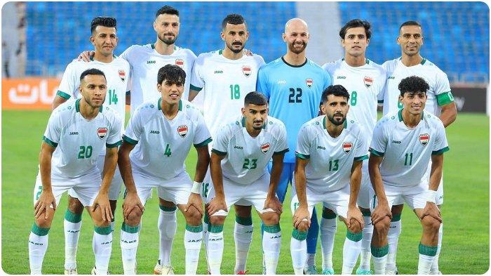 Potret skuad Timnas Irak dalam pertandingan FIFA Matchday Oktober 2023.