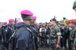 TNI-Polri Jaga Ketat Kawasan Senayan