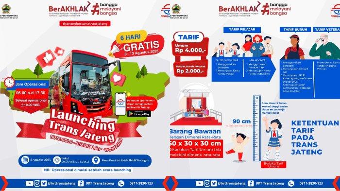 Trans Jateng Solo-Wonogiri Resmi Beroperasi Hari Ini, Tarif Mulai Rp2.000 Pembayaran Bisa Pakai QRIS