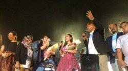 Via Vallen dan Nella Kharisma Duet Bareng Bupati Juliyatmono dalam Konser Hari Jadi Karanganyar