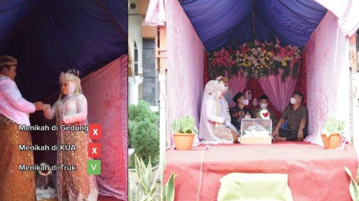 VIRAL Pengantin di Magelang Akad Nikah di Dalam Bak Truk, Ungkap Pesan Moral di Baliknya