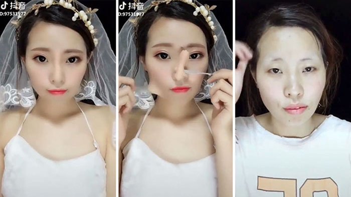 20 Foto Ekstrim Sebelum & Sesudah Hapus Make Up Ini Tunjukkan Wanita Siap Lakukan Apapun Demi Cantik