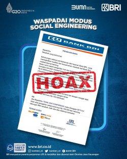 BRI Pastikan Informasi Tarif Transfer Antar Bank Senilai Rp150 Ribu Adalah Hoaks