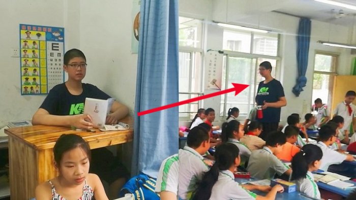 Tampil Menonjol, Siswa SD Berusia 11 Tahun Ini Miliki Tinggi Badan Lebih dari 2 Meter!