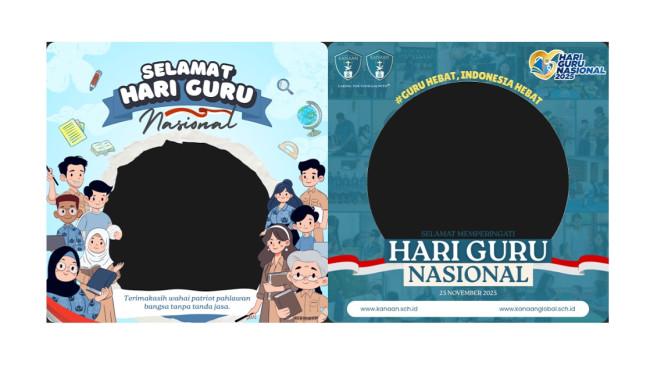 50 Twibbon Hari Guru Nasional 2025 dengan Desain Menarik