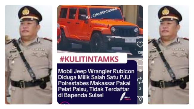 Polisi Makassar Viral, Punya Rubicon Tapi Pakai Pelat Palsu, Ini Sosok Pemiliknya AKP Ramli
