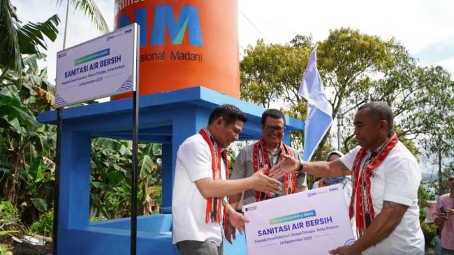 Perbaiki Sanitasi, Warga Desa Hutumuri Kota Ambon Kini Dapat Pasokan Air Bersih
