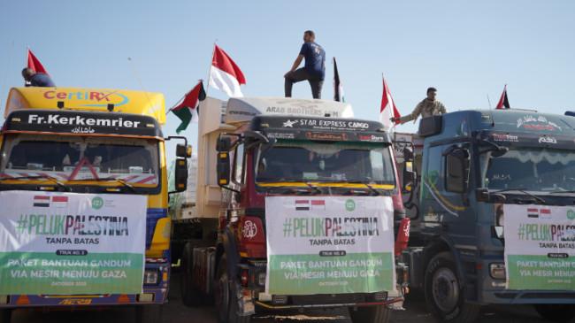 IZI Kirim Bantuan 189,7 Ton Untuk Gaza Melalui Mesir