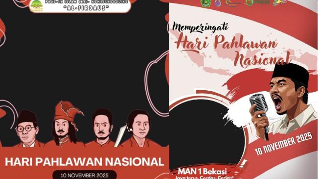 50 Link Twibbon Hari Pahlawan 10 November 2025, Dilengkapi Cara Buat dan Unggah di Media Sosial