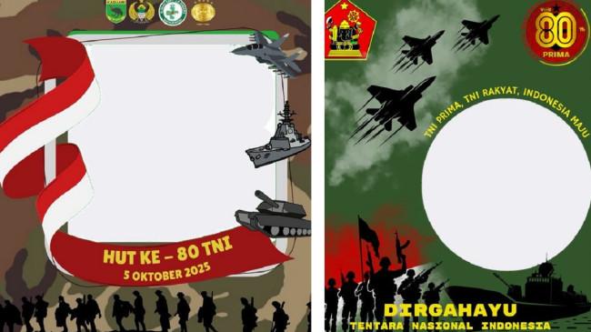 50 Link Twibbon HUT ke-80 TNI 5 Oktober 2025, Dilengkapi dengan Cara Mudah Unggah di Media Sosial