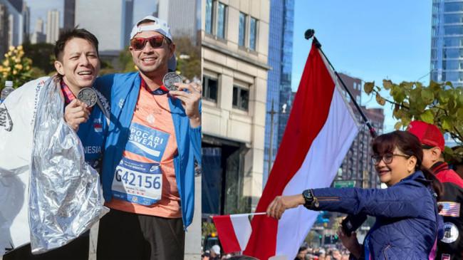 Sang Merah Putih Berkibar di Chicago Marathon 2025, Raffi Ahmad hingga Ariel Noah Bawa Medali