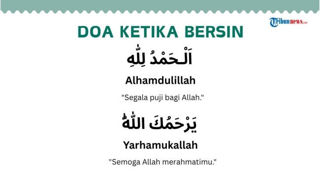 Doa ketika Bersin dan Kalimat Balasannya, Tanda Syukur dan Peduli  Sesama Muslim