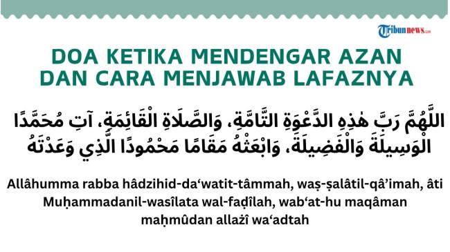 Doa Ketika Mendengar Azan, Bagaimana Cara Menjawab Lafaznya?