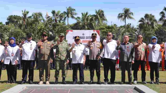 Deklarasi Satgas Jaga Jakarta, Gubernur Pramono Ajak Warga Perkuat Keamanan Ibu Kota