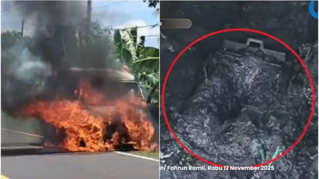 Terungkap Sumber Api Sebabkan Mobil Terbakar di Polman hingga Uang Rp 4,6 Miliar Hangus Jadi Abu