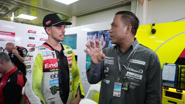 Dirut Pertamina  Kunjungi Paddock VR46 Racing Team, Dukung MotoGP Mandalika