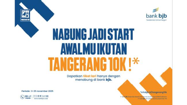 Promo Spesial bank bjb: Menabung Sekarang, Dapat Tiket Lari Tangerang 10K!