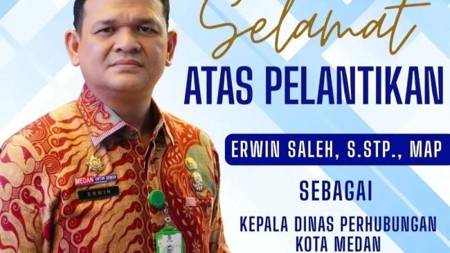 Sosok Erwin Saleh, Baru 3 Bulan Jabat Kadishub Kota Medan, Kini Tersangka Kasus Korupsi