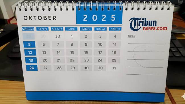 Kalender Oktober 2025: Weton Jawa, Hari Pasaran, Tanggal Hijriah, Hari Besar dan Tanggal Merah