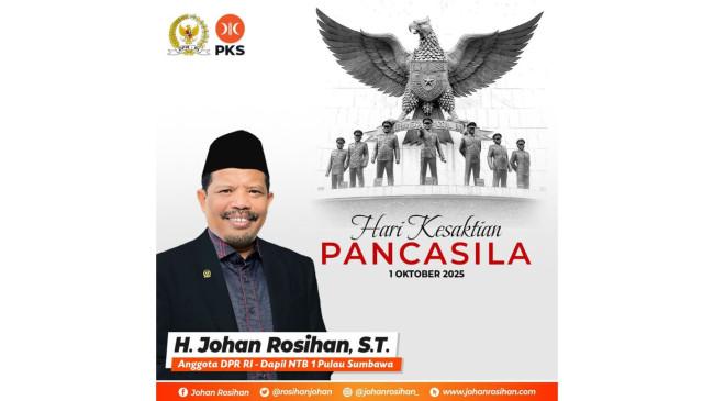 Johan Rosihan: Hari Kesaktian Pancasila Momentum Refleksi Semangat Juang