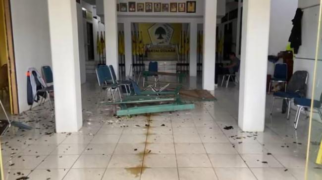 Kantor DPD Golkar Maluku Dirusak, Pelaku Diduga Pendukung Kader yang Dipecat