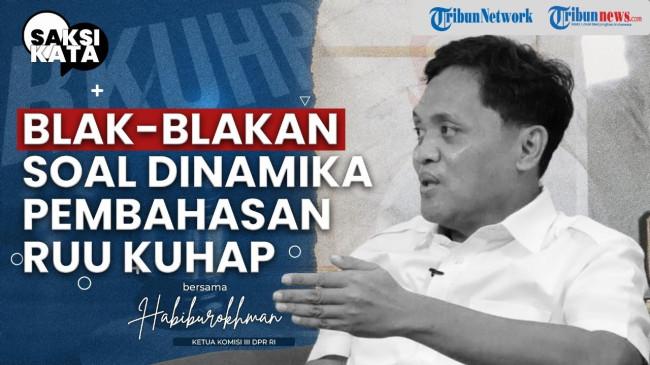 VIDEO WAWANCARA EKSKLUSIF Dinamika Politik Mengancam RUU KUHAP: Ketua Komisi III Tak Lagi Optimis