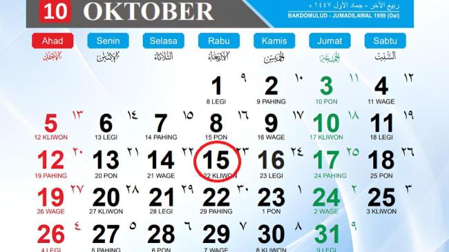 Tanggal 15 Oktober 2025 Memperingati Hari Apa? Ini Daftar Peringatan Penting