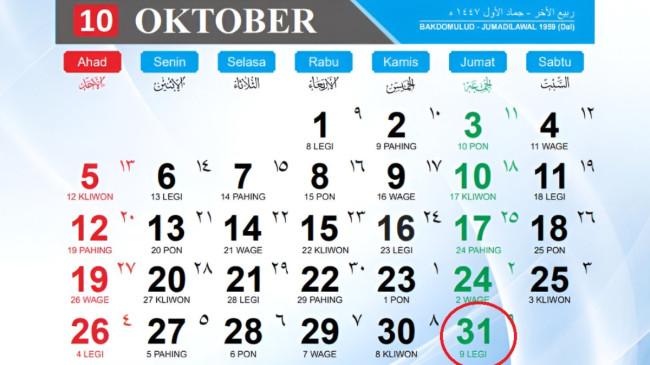 Tanggal 31 Oktober 2025 Memperingati Hari Apa? Ada Halloween dan 3 Peringatan Lainnya
