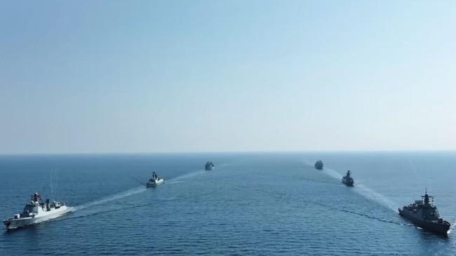 Armada Kapal Perang China Unjuk Kekuatan di Dekat Laut Merah Tempat Pasukan Amerika Beroperasi