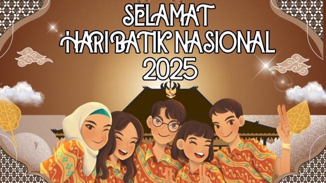 50 Kata-Kata Hari Batik Nasional 2025 Cocok Jadi Ucapan, Caption, Slogan Edukatif Media Sosial